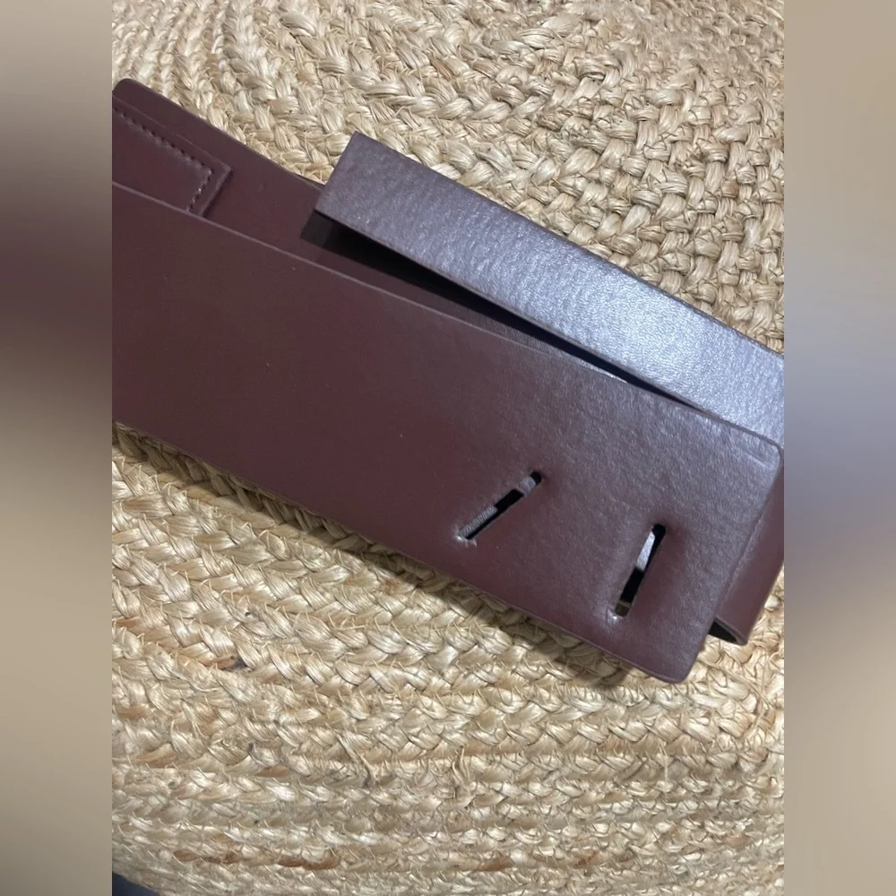 Commense‎ women’s Leather Belt Brown